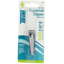 5 Pack Trim Deluxe Fingernail Clippers with File Packaging may vary 