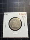 USA Silver Seated Liberty Quarter 1876 S