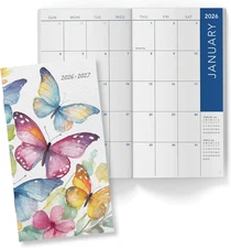2-Year Monthly Pocket Planner/Pocket Calendar, 3.5"X6.5", 2026-2027: Weekly Plan