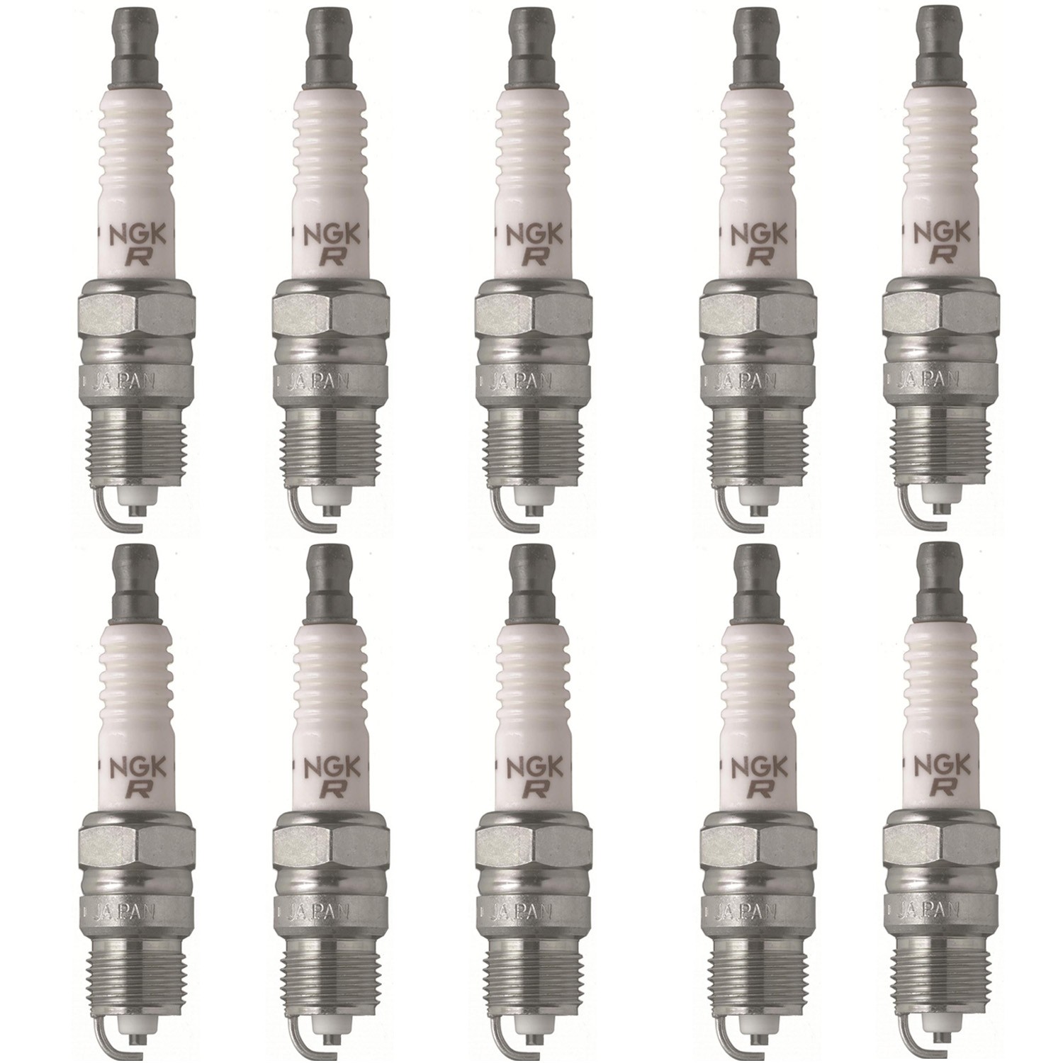 NGK New Inboard Marine 10 pack Spark Plugs, 2623, 33-97389, BPR6FS