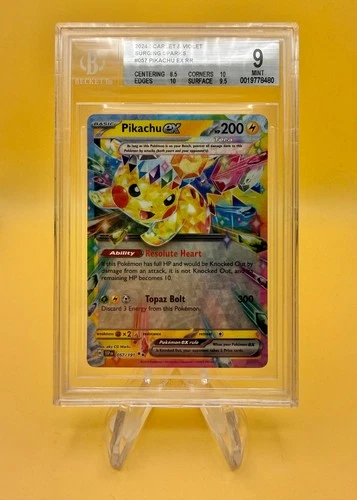 Pokémon TCG: Surging Sparks - Pikachu EX - 057/191 - Beckett MINT 9