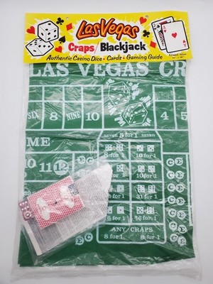 Western Supply Felt Craps / Blackjack Layout  18'' x 36'' Las Vegas Style Design