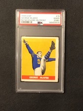1948 Leaf #19 George McAfee HOF RC PSA 2 GOOD Chicago Bears HOF!