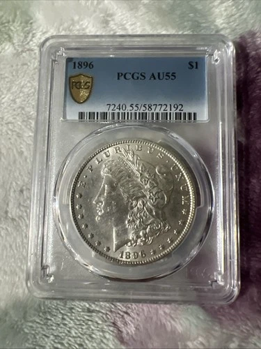 1896 Morgan Silver Dollar PCGS AU55