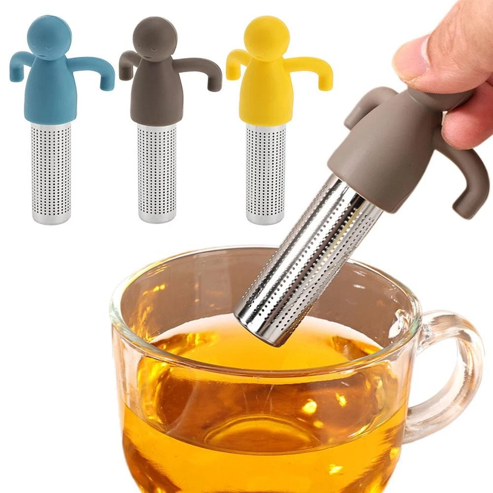 Máquina de té de silicona, colador de té humanoide creativo, colador de té doméstico ~- Foto 2 de 4