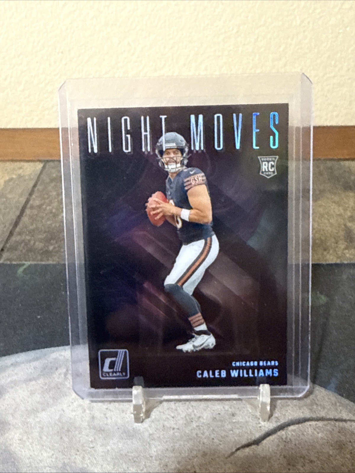 2024 Panini Clearly Donruss Caleb Williams Night Moves Case Hit SSP #17 Bears RC