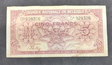 1943 Belgium 5 Francs 01929306