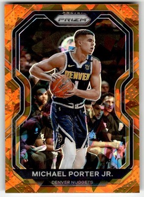 2020-21 Panini Prizm Orange Ice Prizms Michael Porter Jr. #86 Denver Nuggets