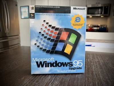 Microsoft Windows 95 Upgrade CD-ROM Retail Box English Operating System