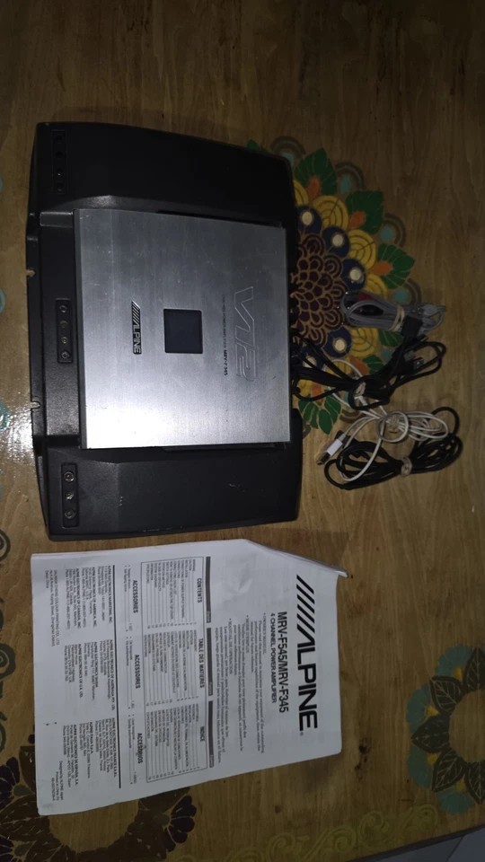 Amplificador de potencia para coche Alpine MRV-F345 V12 4 canales muy bueno Foto 4 de 4