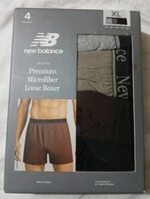 New Balance Premium Loose Boxer 4 Pack Lifestyle Men's XL 40-42" Multicolors