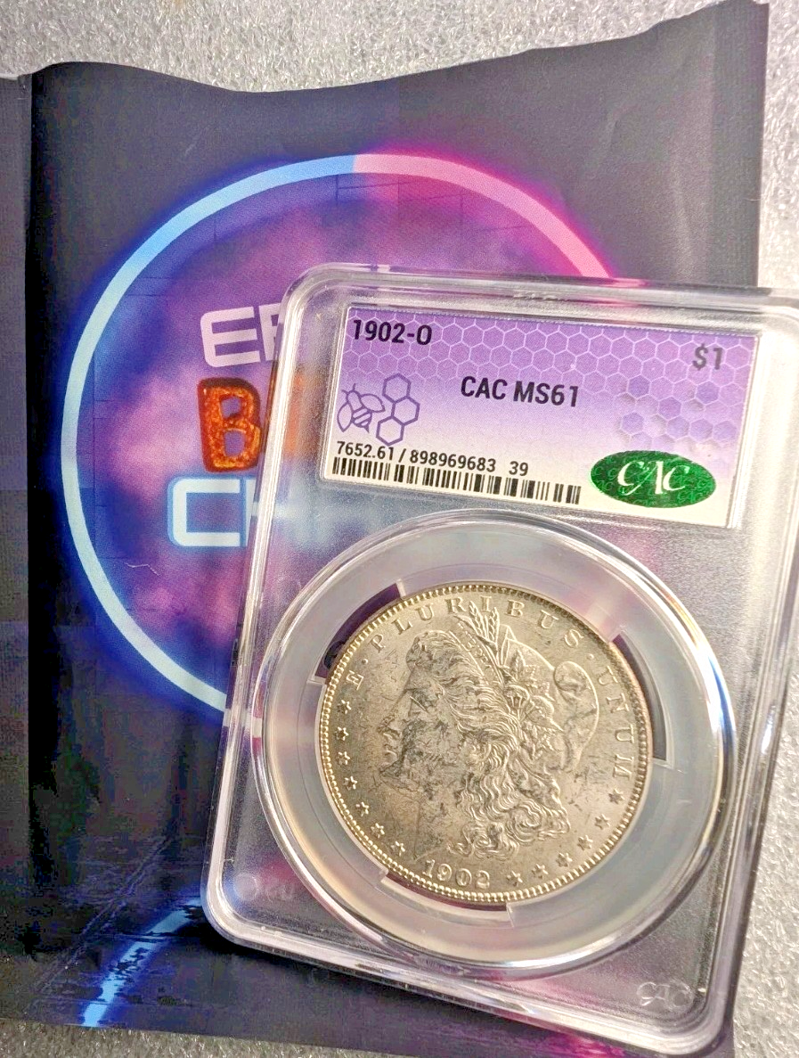 Epic Bert Chase Traderbea 1902-O Morgan Silver Dollar CAC MS61 New