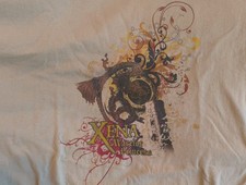 Xena Logo Official 2XL Vintage Shirt Sand Brown Cool Dragon
