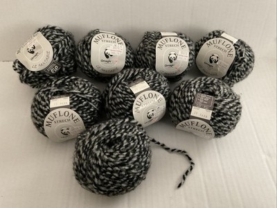 Ornaghi Muflone Stretch Le Fantasie Yarn, Lot Of 7 New & 1 Partial