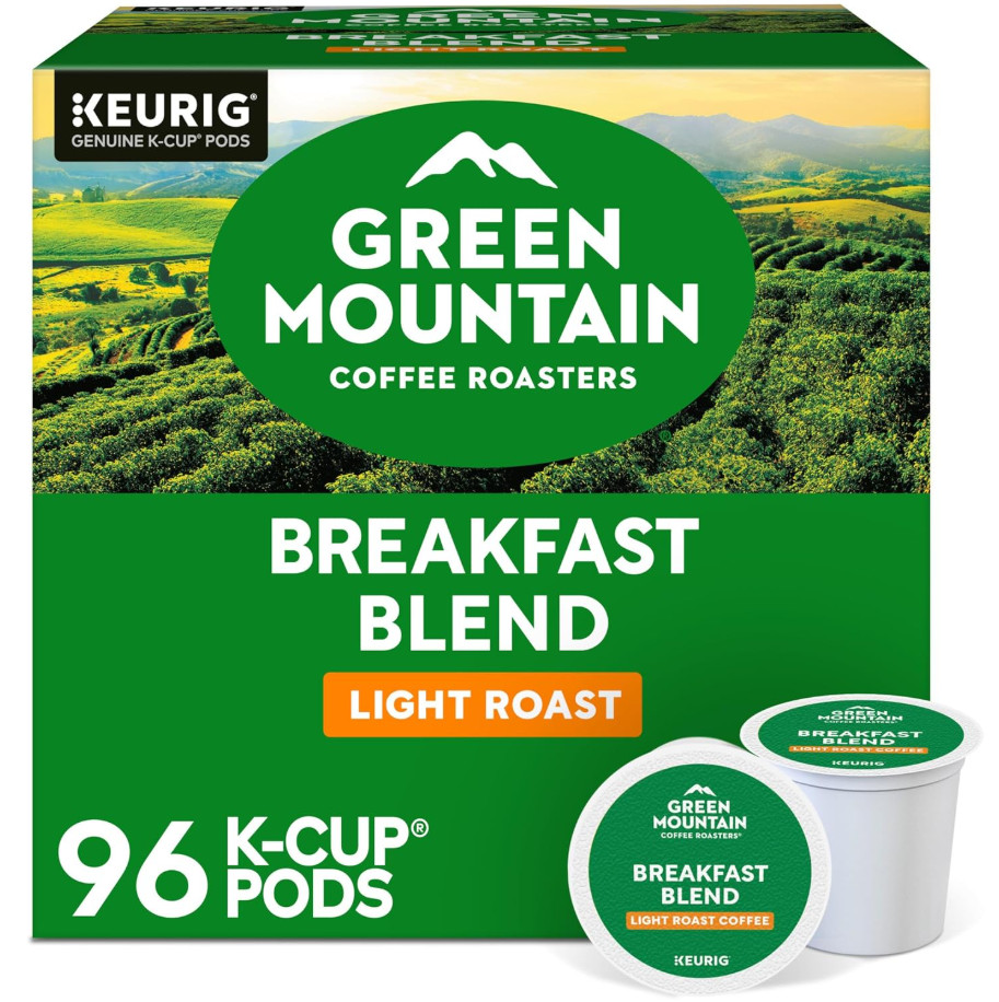 Green Mountain Coffee Breakfast Blend, Keurig K-Cup Pod, Lig