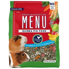 Premium Guinea Pig Food-Timothy Hay Pellets B...