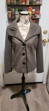 Classiques Entier Women s Gray, Lined Blazer Jacket - Size Small