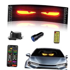 Flexible Devil Eyes Light for Windshield,LED Sign for Car,LED Digital Panel