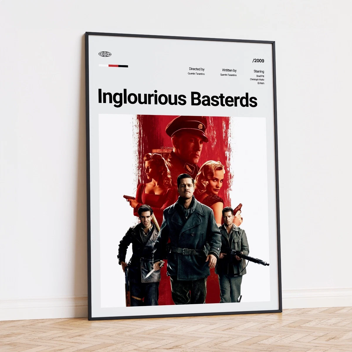 Locandina BASTARDI SENZA GLORIA Inglourious Basterds Tarantino Pitt Nazi B28 - Foto 8