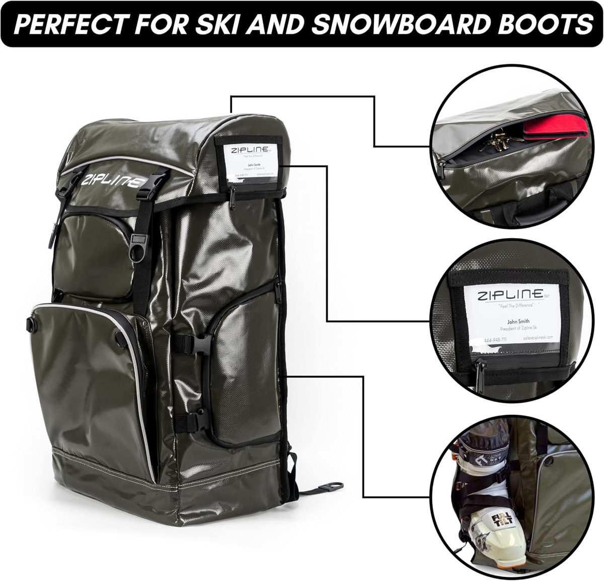 Zipline World Cup Ski Boot Bag Backpack – the Choice Snowboarding