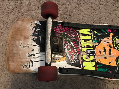 Vintage 1986 Vision Psycho Stick Skateboard Deck Rare OG Tracker