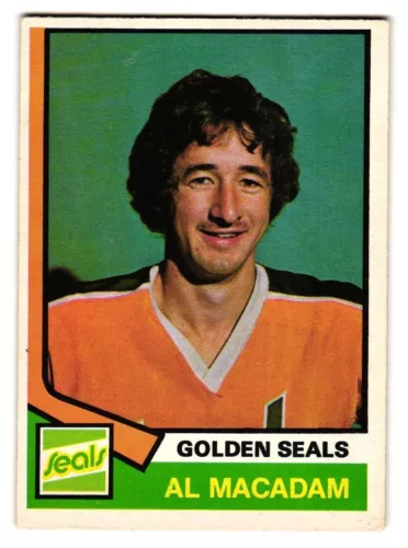 1974-75 O-Pee-Chee #301 Al MacAdam California Golden Seals RC OPC SKU#VS1107