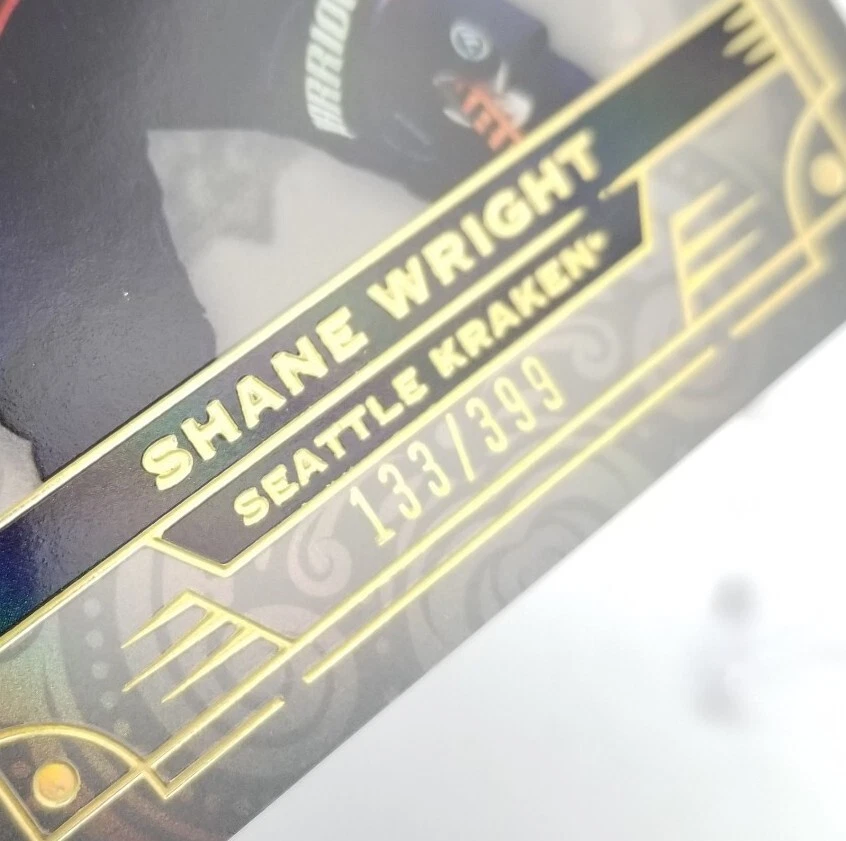 2022-23 Upper Deck Stature SHANE WRIGHT Rookie RC /399 Seattle Kraken #106 NHL - Image 3 of 4