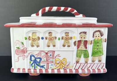 Christmas Street Car Cookie Jar Los Angeles Pottery Laurie Gates