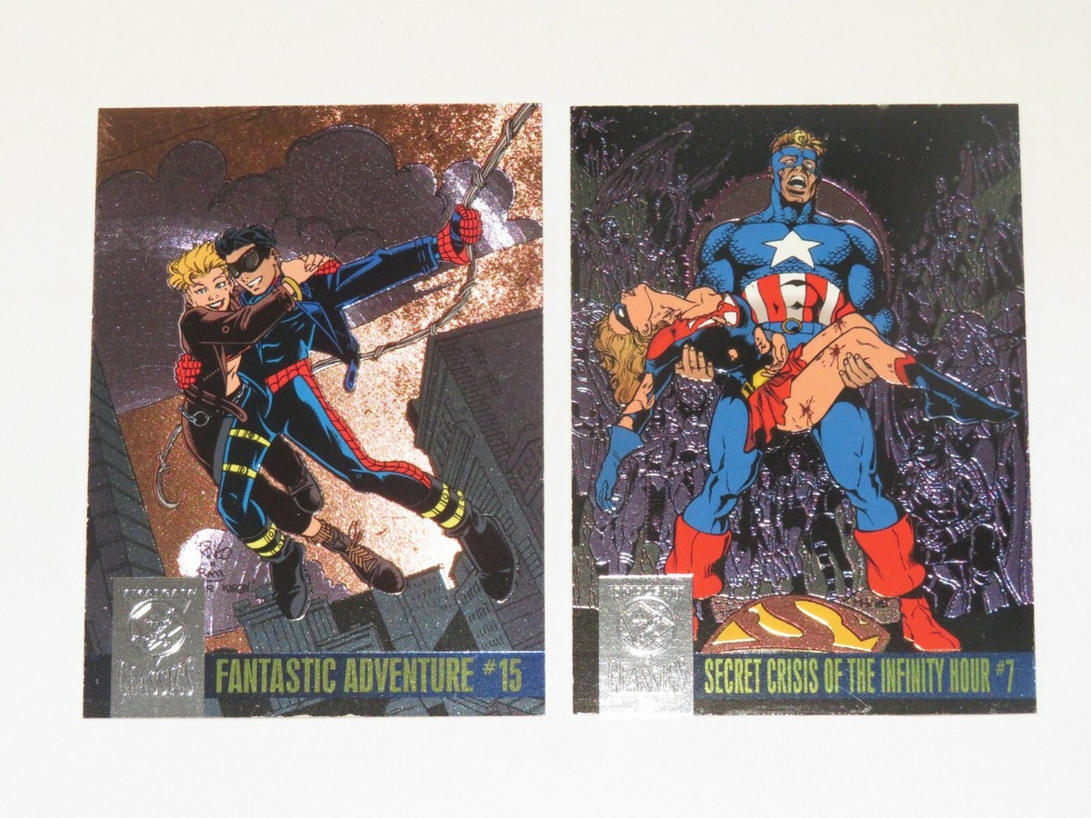 MARVEL - ダリ 1996 FLEER AMALGAM MARVEL VS DC POWERBLAST INSERT 9 CARD SET