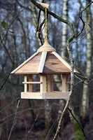 Vogelfutterhaus Camouflage HäNgend Vogelhaus Futterstation WildvöGel Holz Natur