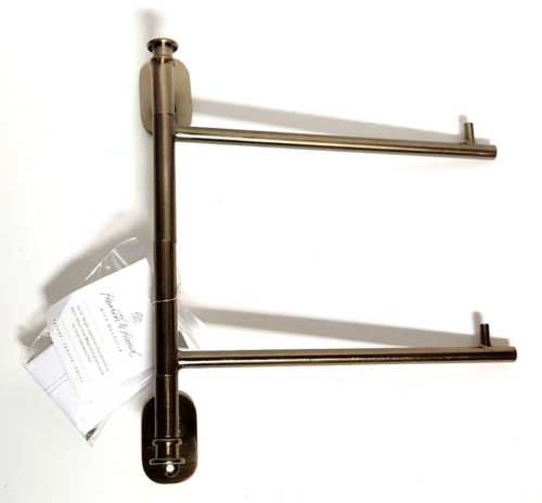 Wall-Mounted Brass Finish Swivel Hand Towel Rack Hearth & Hand with Magnolia