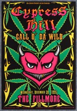 Cypress Hill Call O' Da Wild Fillmore SF 12/20/1995 Poster Chris Shaw F205