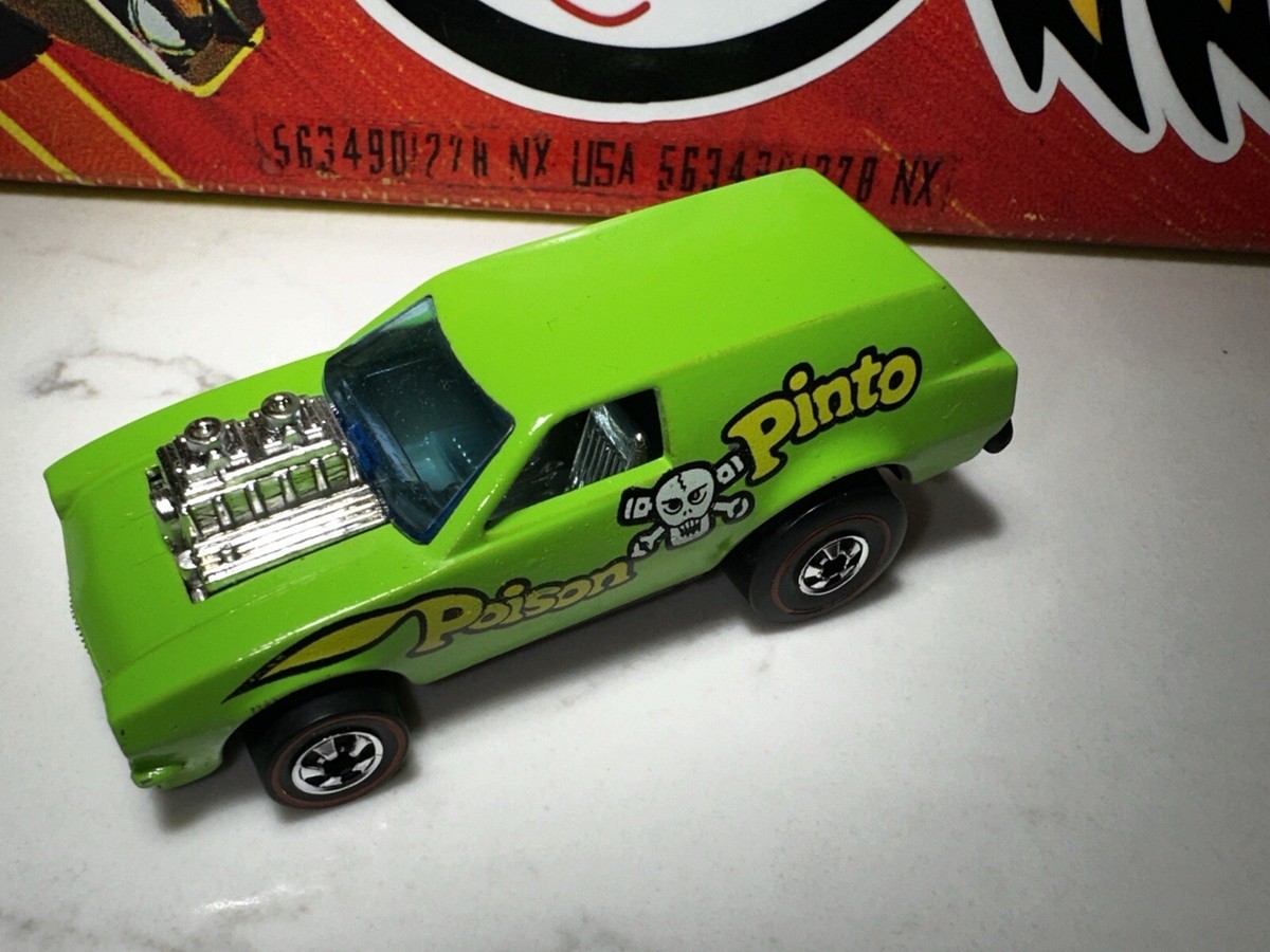 ホットウィール　POISON PINTO ポイズン　ピント　レッドライン　香港製 Hot Wheels Redline 1975 Poison Pinto Hong Kong Lime Green