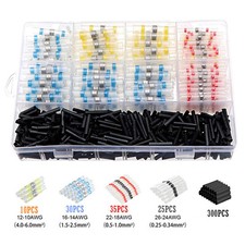 800Pcs Waterproof Solder Seal Sleeve Heat Shrink Butt Wire Connectors Terminals