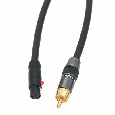 Mini-XLR TA3F F to RCA Male L-2T2S Cable For National Instruments NI PCI PXI C