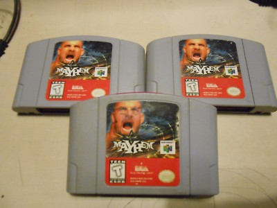 WCW Mayhem Nintendo 64 N64 Championship Wrestling Authentic Game