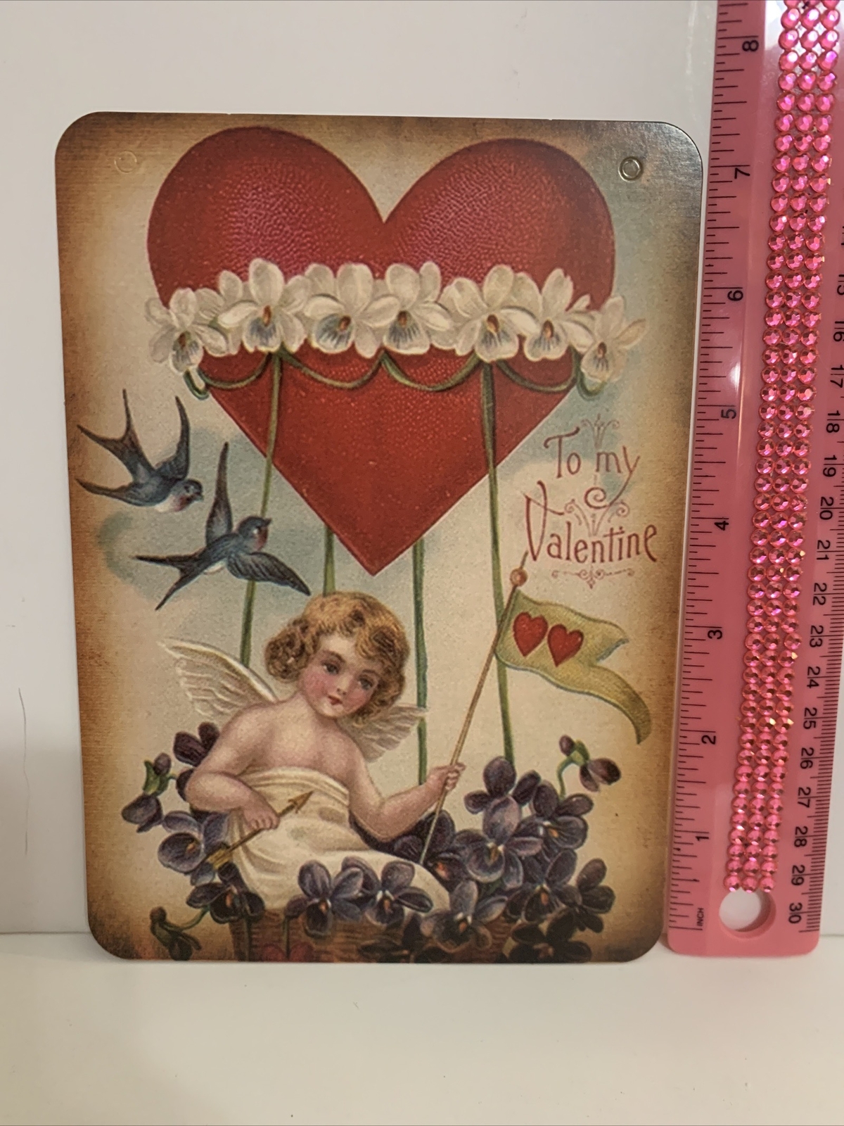 Valentine’s Day Decor VINTAGE STYLE Die Cut Cardboard 5 X 7” eBay