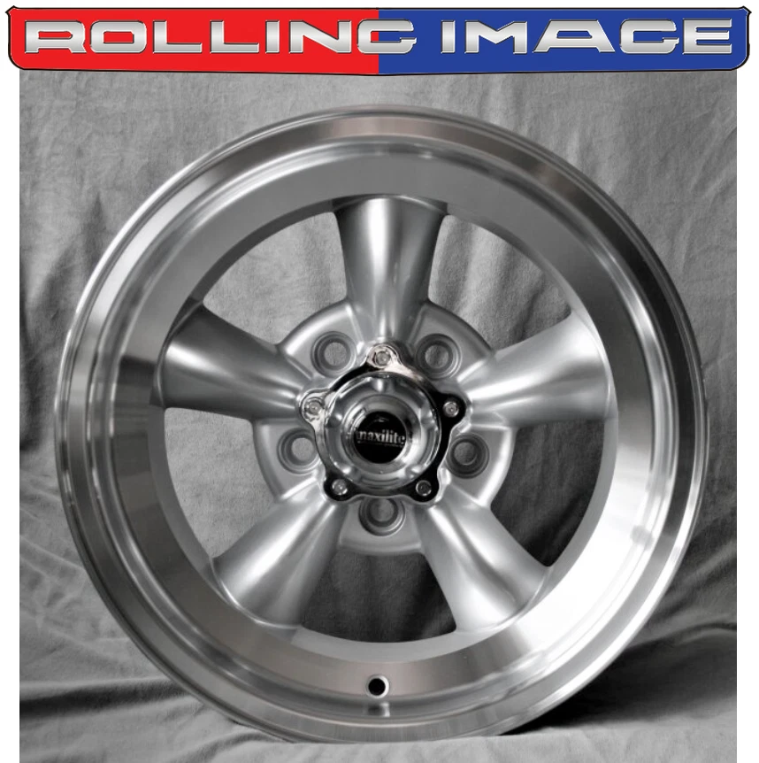 Tork Thrust Style Rear Wheel 15x8 Rim for Chrysler Town&Country - 1972 - Image 2 of 2