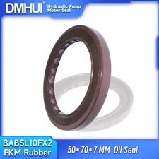 50×70×7 BABSL10FX2   Hydraulic Pump High Pressure  Shaft Oil Seal Rotary  DMHUI