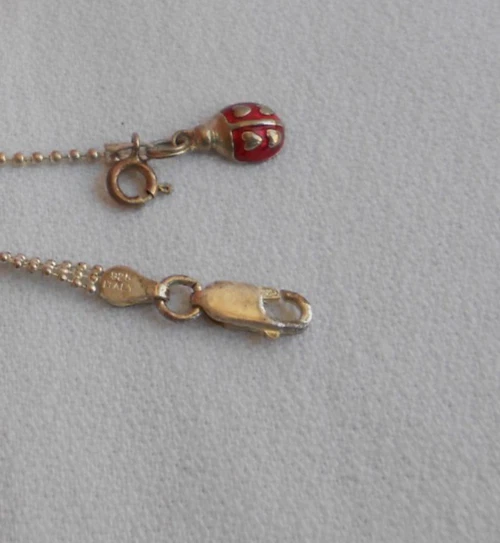 lotto 2 CAVIGLIERE O BRACCIALE in Argento 925 - Immagine 3 di 4