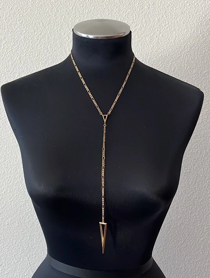 Collar Lariat Rosario Sable Completo 2014 LUV AJ Oro Rosa Con Etiqueta Y Caja Foto 2 de 4