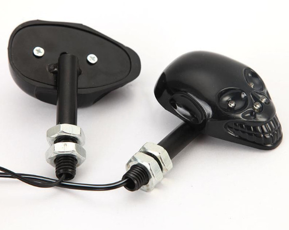 Clignotant Tête de Mort à LED puissantes pour éclairage directionnel moto - 2