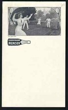 MERCIER CHAMPAGNE - MENU CARDS - TENNIS