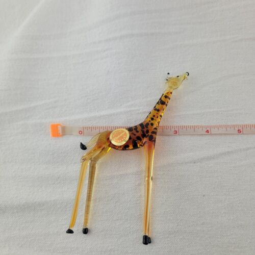 Vintage Murano Giraffe mundgeblasene Glas Figur Original Etikett Made in Italy - Bild 19 von 19