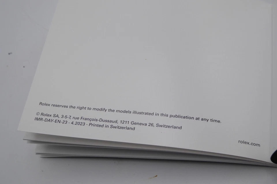 Rolex Cosmograph Daytona libretto IMR-DAY-EN-23 - 4.2023 - Immagine 4 di 4