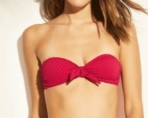bandeau tie front bikini top