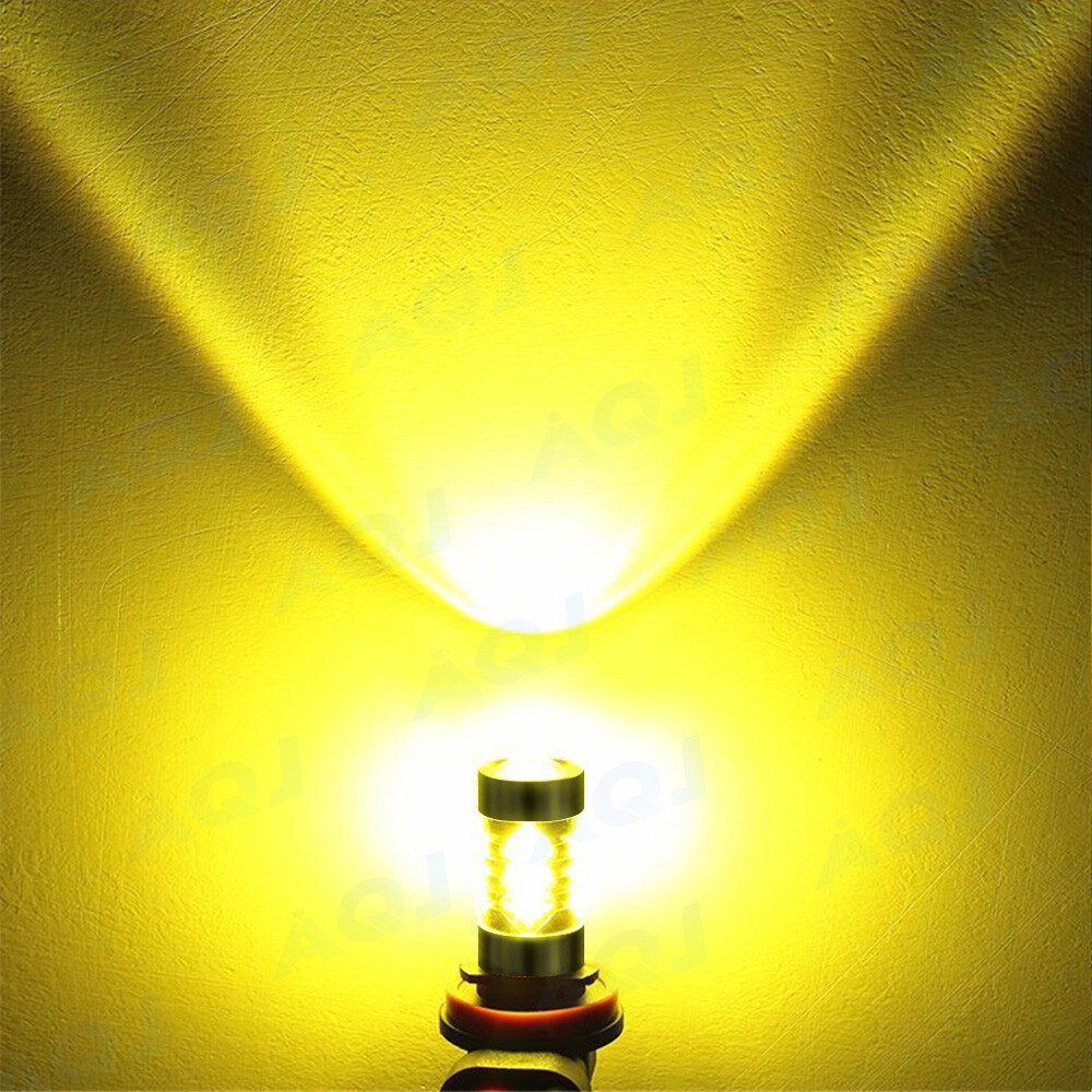 H11 H8 LED Bulbs 3000K Golden Yellow Super Bright Fog Light DRL