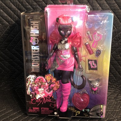 Monster High Catty Noir G3 Popstar Fashion Doll & Pet Cat Amulette, Beautiful!