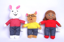 PBS KIDS Arthur Friends Plush Toy Set of 3 Buster Francine - Greenbriar Intl.