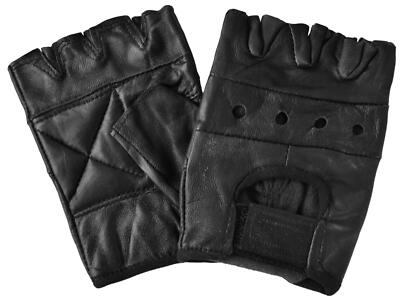 normani  Lederhandschuhe Chopper Motorradhandschuhe fingerlos